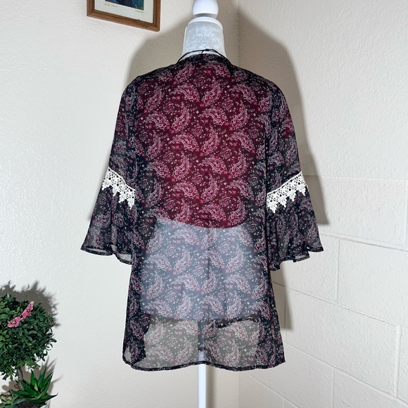 G Collection Women’s Kimono Top Size S. EUC - Picture 3 of 8